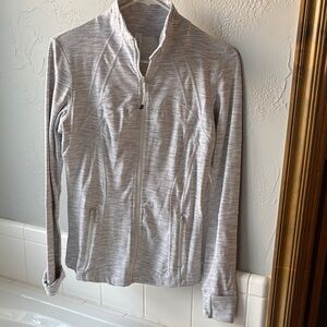 Lululemon Athletica Light Gray Zip-Up Jacket